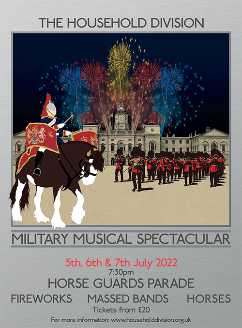 Military Musical Spectacular, 5th, 6th, 7th July 2022 1930hrs.
