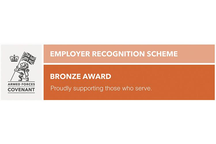 Armed Forces Employer Recognition Scheme Bronze Award