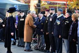 His Majesty The King Visits Luton and speaks to AFVBC Veterans